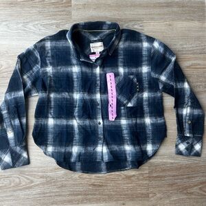 Scotch & Soda Dark Blue and White Checkered Shirt